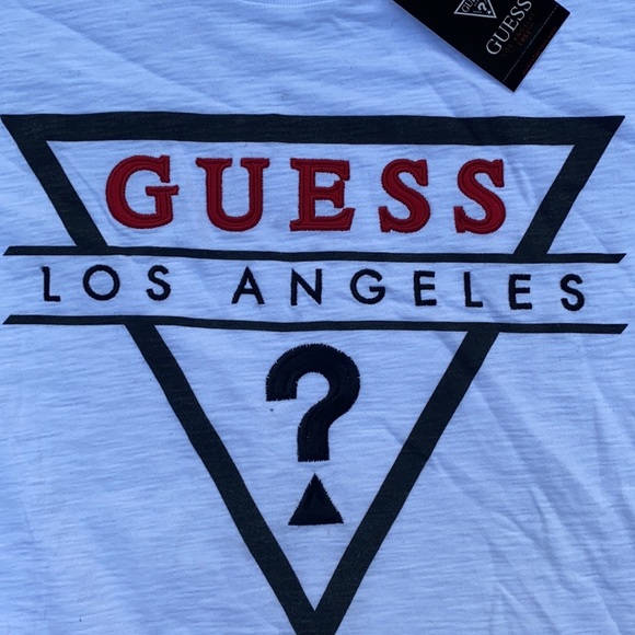 New GUESS Crew Neck Logo Men's Tee SZ M - Picture 4 of 5